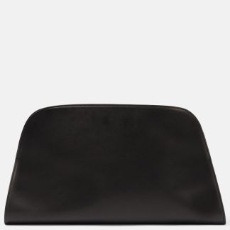 The Row Clutch EW Margaux aus Leder in Schwarz