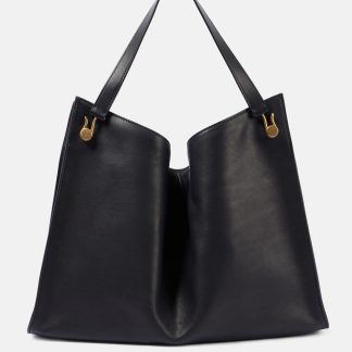 The Row Tote Alexia aus Leder in Schwarz