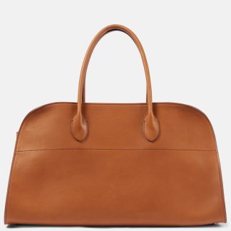 The Row Tote EW Margaux aus Leder in Braun