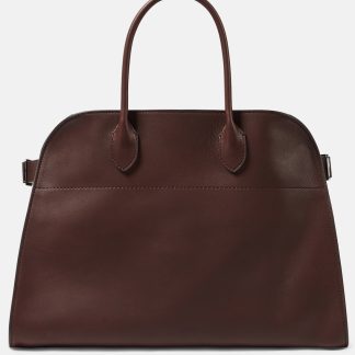 The Row Tote Margaux 15 aus Leder in Braun