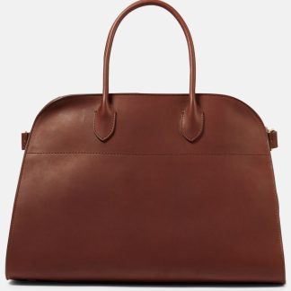 The Row Tote Soft Margaux 15 Medium aus Leder in Burgund