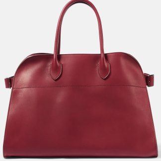 The Row Tote Soft Margaux 15 aus Leder in Rot